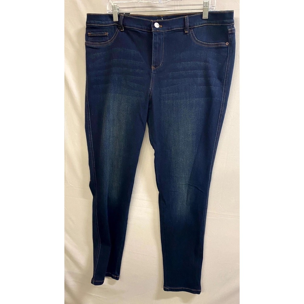 Soho Legging Jeans Womens 18 Blue Denim Cotton Stretch Dark Wash Skinny Leg